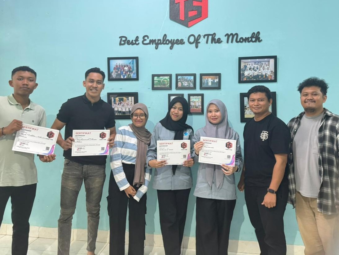 Techno's Studio Apresiasi Dedikasi Mahasiswa Magang Universitas Sulawesi Tenggara